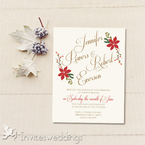 Winter Wedding Invitation